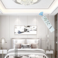 Lampadario LED con Cristalli Dimmerabile con Telecomando 3000K-4000K-6500K, Plafoniera Moderna per Camera da Letto Soggiorno – 3 Misure Disponibili (S/M/G) C30