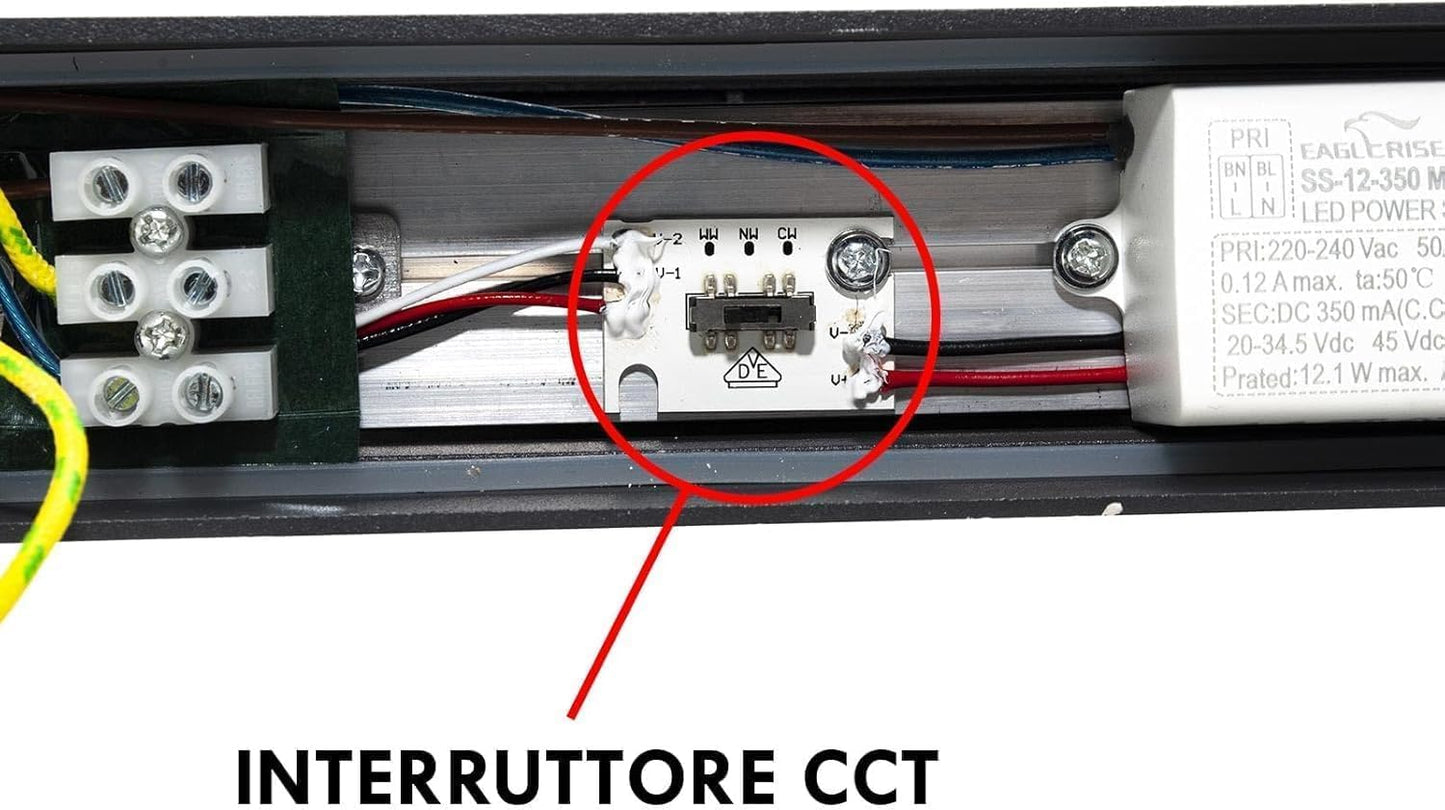 Applique LED da Esterno 14W IP65, Lampada da Parete Moderna in Alluminio e Vetro, 1100LM, Luce da Facciata Impermeabile per Giardino, Terrazza e Ingresso - Bianco/Grigio 176