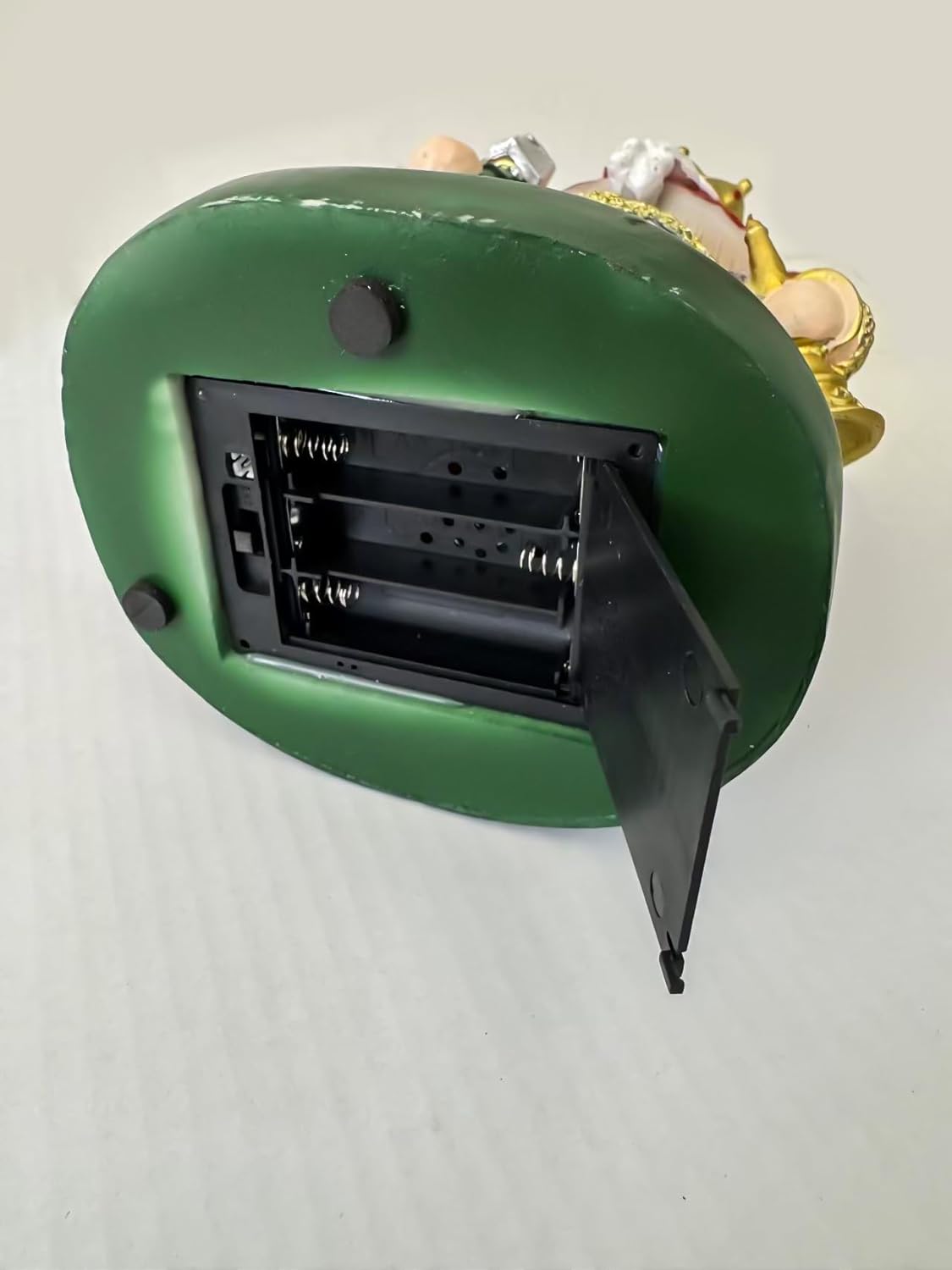 Schiaccianoci Decorativo Natalizio 30 cm con Luci e Musica, Re con Corona e Ascia, Funzione Luce e Musica a Batteria, Decorazione da Tavolo per Natale 460627