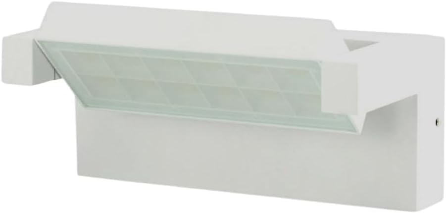 Applique LED da Esterno 21W IP65 CCT-Switch 3000K-4000K-6500K, Lampada da Parete Moderna in Alluminio e Vetro, Impermeabile per Facciata, Giardino e Balcone 472