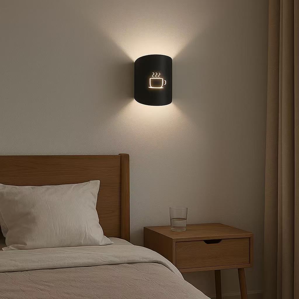 TEKHOME Applique da muro design caffè G9, lampada da parete moderna in metallo e ceramica, 1XG9, colore nero o bianco, per soggiorno cucina bar AQ45