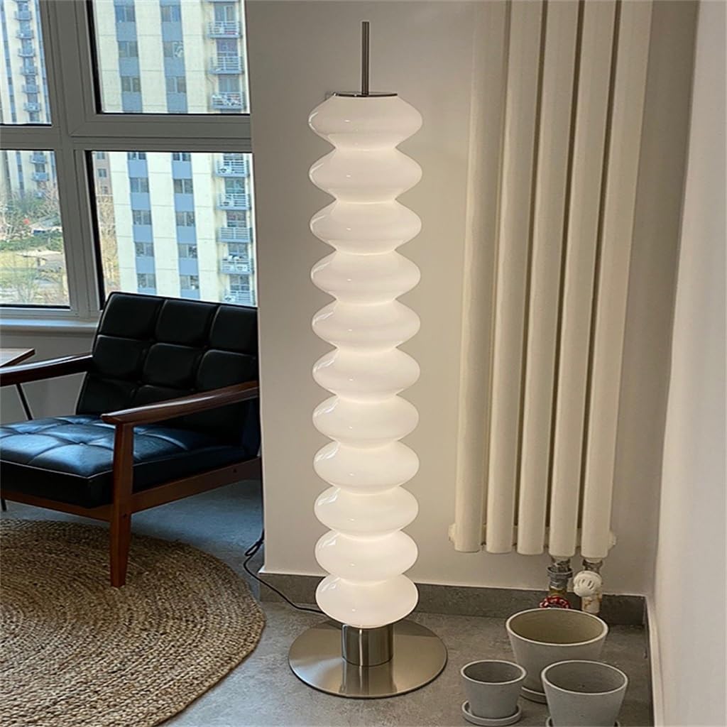 Lampada da Terra LED 43W, 3440 Lumen, 3 Colori Selezionabile, Design Moderno, Telecomando Incluso, Illuminazione 360°, Lampada da Pavimento per Soggiorno e Camera D18-3C