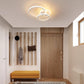 Plafoniera LED Moderna 42W, Lampadario da Soffitto a 3 Anelli in Alluminio, Luce Calda 3000K, Design Elegante, Ø62 cm, Bianco, Ideale per Soggiorno Camera da Letto Cucina C35