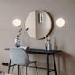 Applique da Parete Design Sferico – Lampada Moderna in Metallo Oro Opaco, Attacco G9, Compatibile con Lampadine LED o Alogene, Facile Installazione per Camera, Soggiorno o Ufficio AQ55