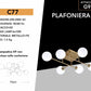 Plafoniera da soffitto a 6 sfere C77