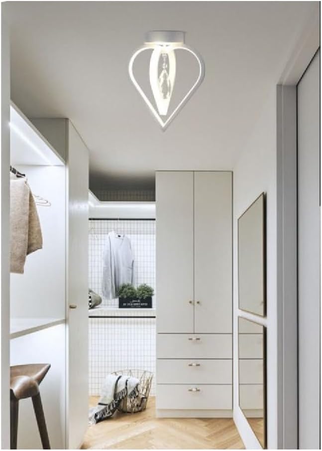 TEKHOME Lampadario Plafoniera A Soffitto 2 Cuori Pendente Luce 6500k 4000k 3000k Pn-01
