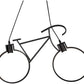 lampadario pendente bike LED lampada a sospensione bicicletta arredamento moderno doppio portalampada attacco E27 luci intercambiabili  A10