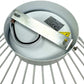 TEKHOME Plafoniera E27 a soffitto a forma di cesta, Max 60W, Corpo bianco in metallo, Interno, Modello C70