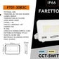 Faro LED Esterno CCT IP66 – 10W/20W/30W/50W/100W/200W – Selettore 3000K-4000K-6500K – Faretto LED da Esterno in Alluminio, Bianco o Grigio FT01