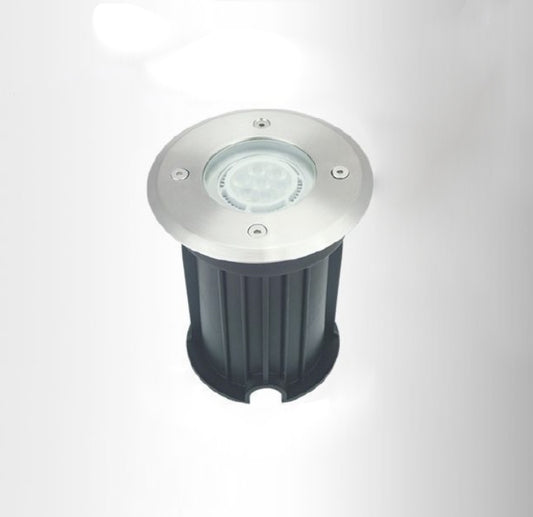 Faretto da Incasso a Terra GU10 IP65 60W, Lampada da Terra per Esterni in Acciaio Inossidabile e Alluminio, Impermeabile, per Giardino, Vialetto, Terrazz ES13