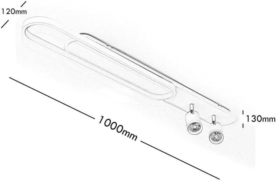 Plafoniera LED da Soffitto 50W, 4000LM Luce Bianco Freddo 6500K, Lampada Soffitto Moderna a LED Integrati per Interni, IP20, Bianco PN22-BF