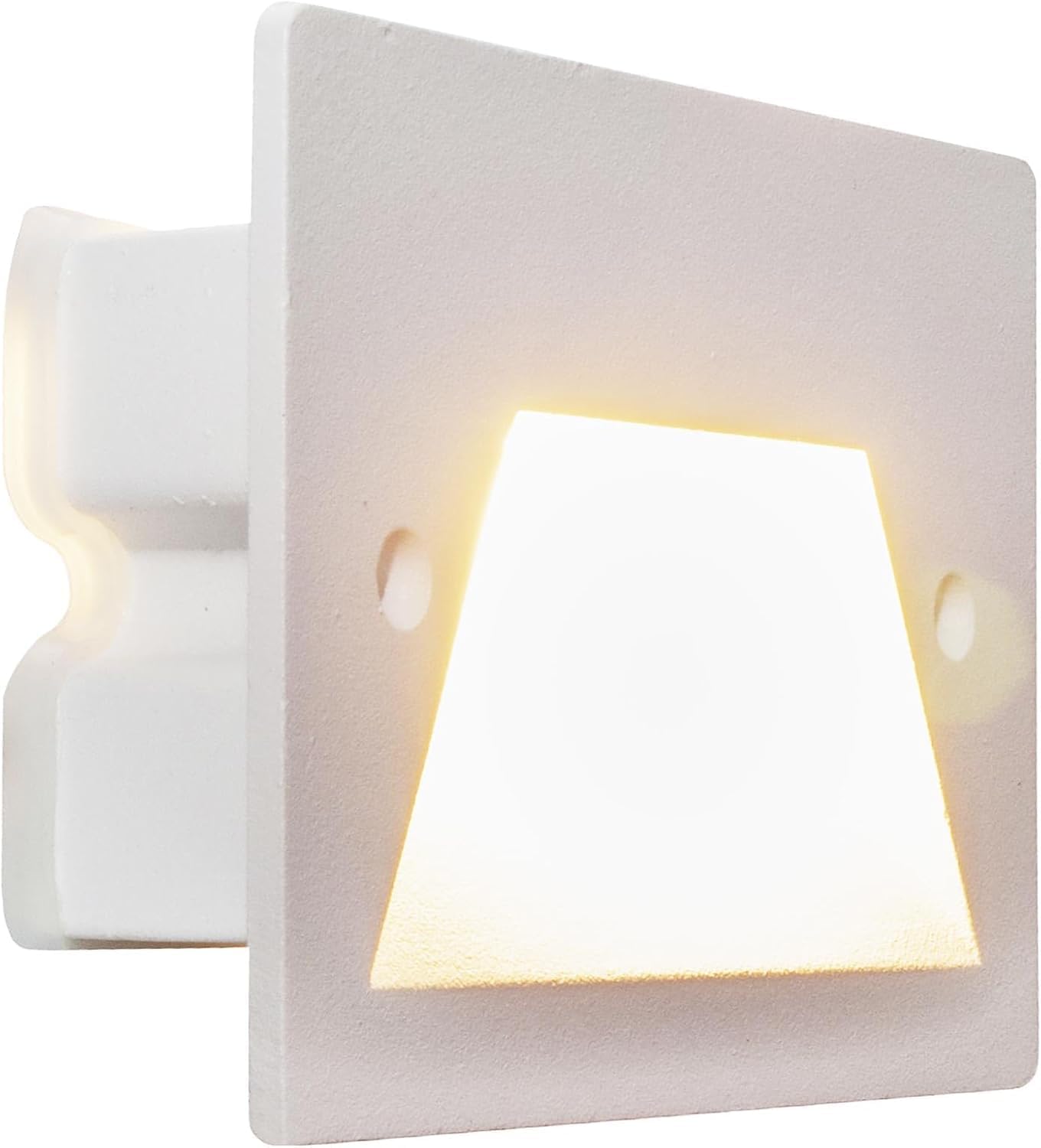 Segnapasso da Incasso LED 3W IP65 CCT-Switch – Lampada da Parete per Scale e Corridoi, Luce Selezionabile 3000K-6500K, Alluminio e Vetro, Impermeabile da Esterno e Interno ES49