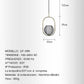 Lampadario a sospensione sospeso ovale sfera luce led E27 in metallo oro pendente semplice design moderno minimal minimalista per camera soggiorno LP-09