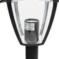 Lampione da Giardino da Esterno IP44, Attacco E27, Palo da 86cm in Alluminio, Bianco/Grigio Scuro 819PB-B860