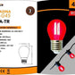 Lampadine LED E27 G45 4W, Confezione da 5 Pezzi, 440LM, 3000K/4000K/6500K e Colori Rosso Verde Blu, Lampadine Decorative in Vetro Trasparente, Luce a 360°, Basso Consumo, Modello G45A-T