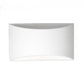 TEKHONE Applique da Parete in Gesso Verniciabile, Lampada da Muro Design Moderno, Attacco G9, Luce Diretta e Indiretta per Soggiorno Camera da Letto Corridoio – GS-E14