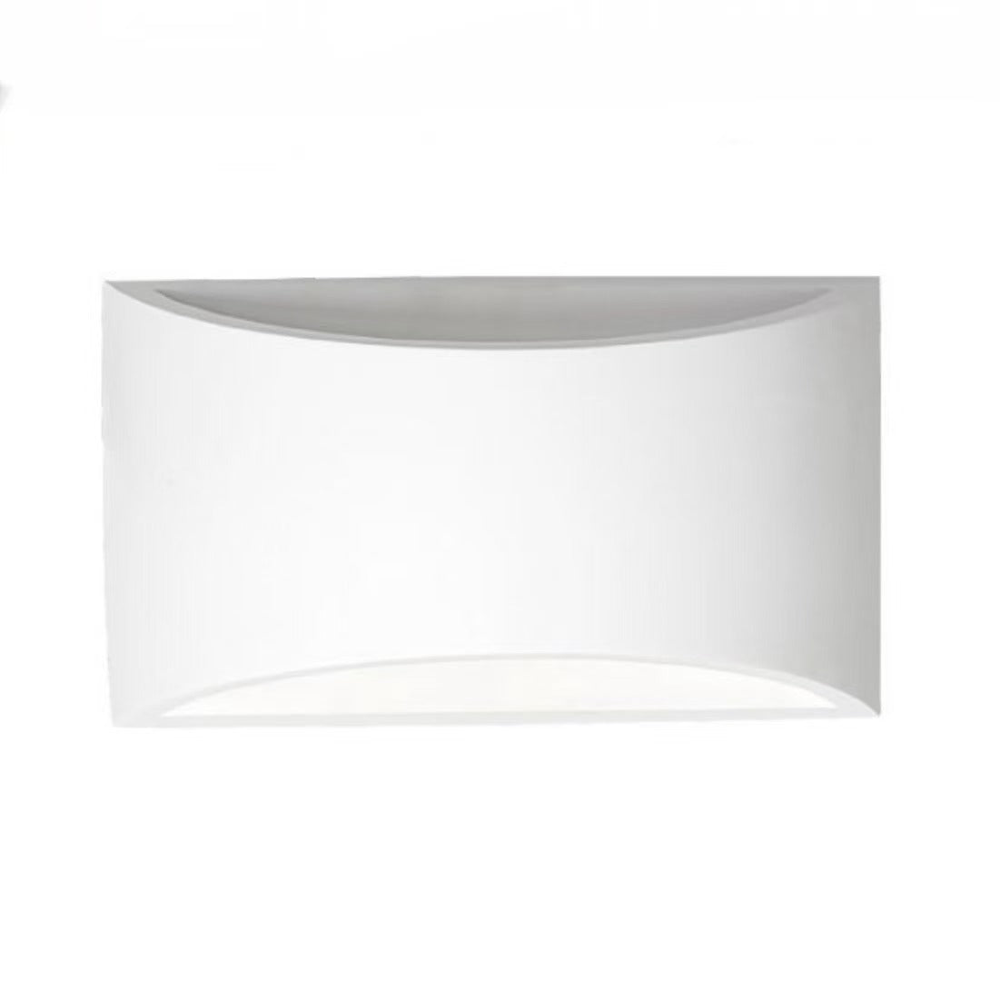 TEKHONE Applique da Parete in Gesso Verniciabile, Lampada da Muro Design Moderno, Attacco G9, Luce Diretta e Indiretta per Soggiorno Camera da Letto Corridoio – GS-E14