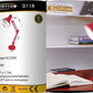 Lampada da Scrivania Orientabile E27 in Metallo – Lampada da Tavolo Moderna con Braccio Regolabile, Base Stabile, per Studio, Ufficio, Cameretta D11