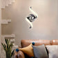 TEKHOME Applique LED da Parete 9W E58-A3C, Argento, Dimmerabile, 3 Colori Selezionabili 3000K-4000K-6500K, Design Moderno a Onde per Camera, Soggiorno e Corridoio