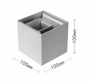 Applique da Esterno LED 12W IP65 – Lampada da Parete Regolabile con Fasci di Luce su e giù, CCT Switch 3000K/4000K/6500K, Alluminio Impermeabile per Facciata e Giardino ES46-3C