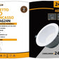 Faretto LED da Incasso 24W 2400LM, Downlight Rotondo da Soffitto, Fascio 60°, CRI ≥80, Foro Ø140 mm, Diametro Ø165 mm, 3000K/4000K/6500K, 1 Pezzo, GL-AG24
