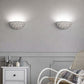 TEKHONE Applique in Gesso da Parete Moderna, Luce Indiretta Decorativa, Verniciabile, Attacco R7S, Bianco per Soggiorno Camera da Letto Corridoio – GS-E61