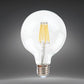 Lampadine LED E27 G125 12W, Confezione da 5 Pezzi, Globo XL Ø125mm, 1300-1500LM, Luce 2600K/3000K/4000K/6500K, Vetro Trasparente o Ambrato, Fascio Luminoso 360°, Basso Consumo,G125-T12