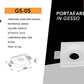 Portafaretto da Incasso in Gesso Quadrato GU10, Verniciabile, per Cartongesso, Max 35W, Bianco, IP20 GS-05