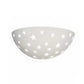 TEKHONE Applique in Gesso da Parete Moderna, Luce Indiretta Decorativa, Verniciabile, Attacco R7S, Bianco per Soggiorno Camera da Letto Corridoio – GS-E61