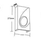 TEKHONE Applique da Parete in Gesso Bianco Design Moderno – Doppia Emissione di Luce, Verniciabile, Attacco G9 – GS-E40