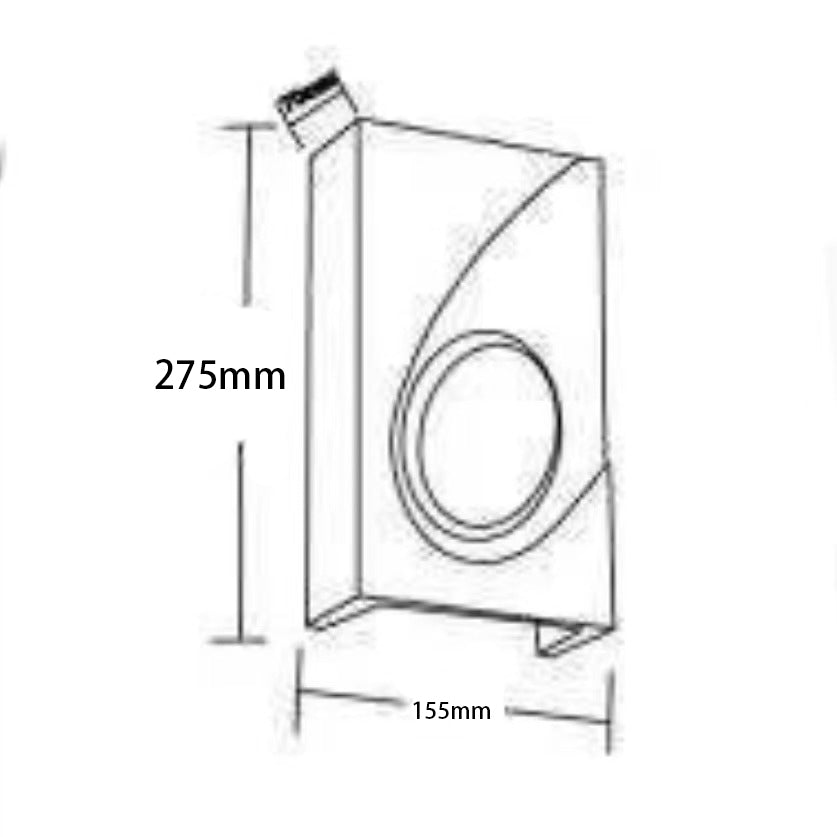 TEKHONE Applique da Parete in Gesso Bianco Design Moderno – Doppia Emissione di Luce, Verniciabile, Attacco G9 – GS-E40