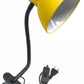 Lampada da Tavolo con Pinza – Attacco E27, Braccio Flessibile 40 cm, Metallo, Luce Direzionabile, Max 60W – Studio, Scrivania, Cameretta D21