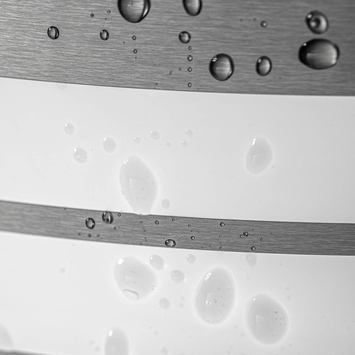 Applique da Esterno E27 IP44, Lampada da Parete in Acciaio Inossidabile e PP, Design Moderno Curvo, Attacco E27 (Lampadina non inclusa), per Facciata, Balcone e Giardino s101