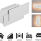 TEKHOME Applique da Muro LED 12W Rettangolare Bianca, Lampada da Parete Moderna in Ferro e Acrilico, 3000K-6500K Regolabile, Design Decorativo per Camera da Letto Soggiorno Corridoio E41-B3C