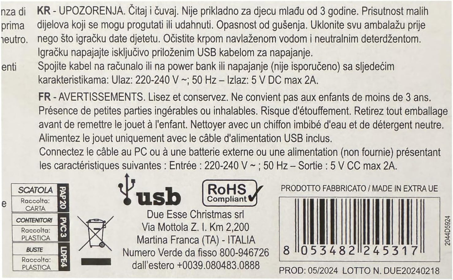 Puntale Albero di Natale con Aereo, Decorazione Natalizia con Movimento, Luce e Musica, Babbo Natale con Aeroplano, Decorazione Topper per Albero 245317