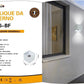 Applique da Esterno LED 22W IP65 – Lampada da Parete Moderna Up&Down Regolabile, Alluminio, 2000 Lumen, Bianco/Nero/Grigio, Luce 3000K/4000K/6500K ES66