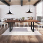 Lampadario A Sospensione Stile Contemporaneo in Metallo Decorativo Luce E27 B98