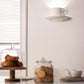 Applique da Parete in Gesso Design Tazza con Piattino, Attacco G9, Verniciabile, Luce Decorativa per Soggiorno e Camera – GS-E85