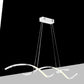 TEKHOME Lampadario led a sospensione 28 watt lampada moderna a onda twist bianco luce fredda 6500k calda 3000k naturale 4000k B56-A3C