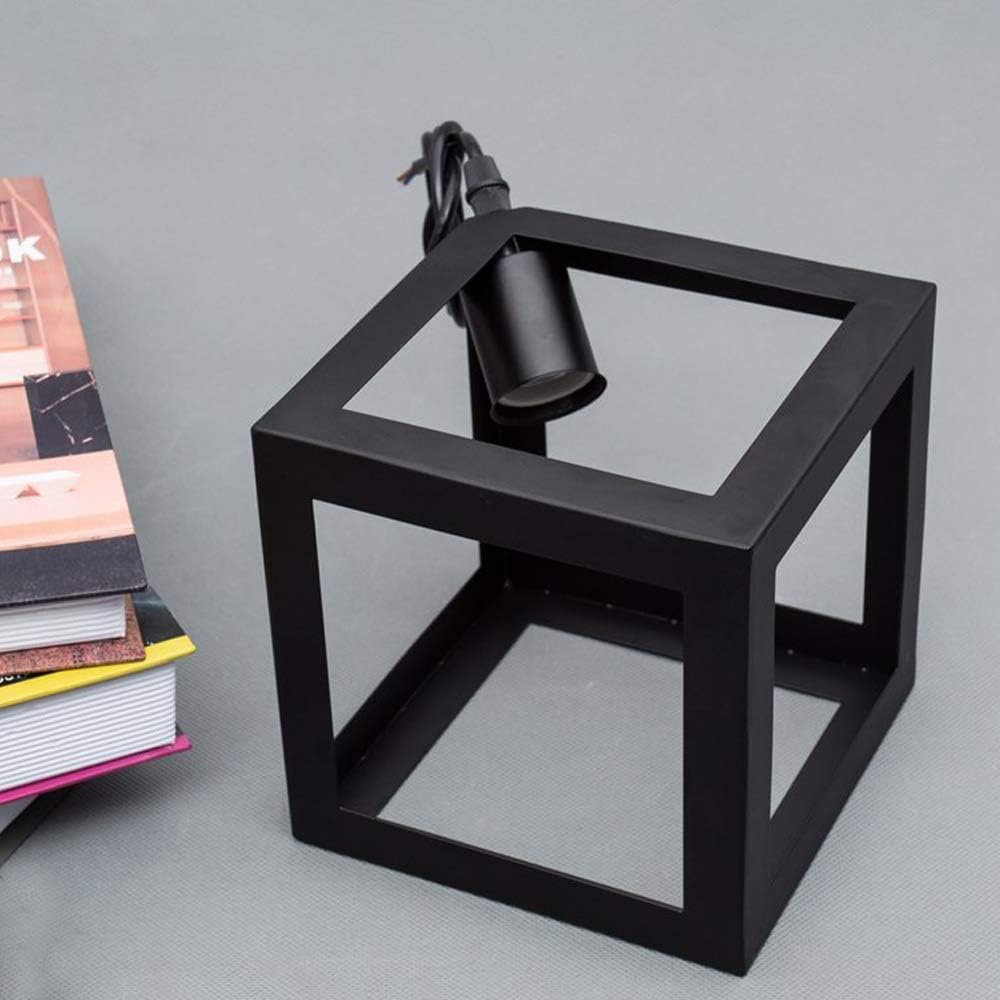 Lampadario a Sospensione con 3 Cubi Metallo, Attacco E27, Stile Moderno Industriale per Cucina Soggiorno Camera da Letto – 120cm Regolabile.Bianco/Nero/Marrone LP-47