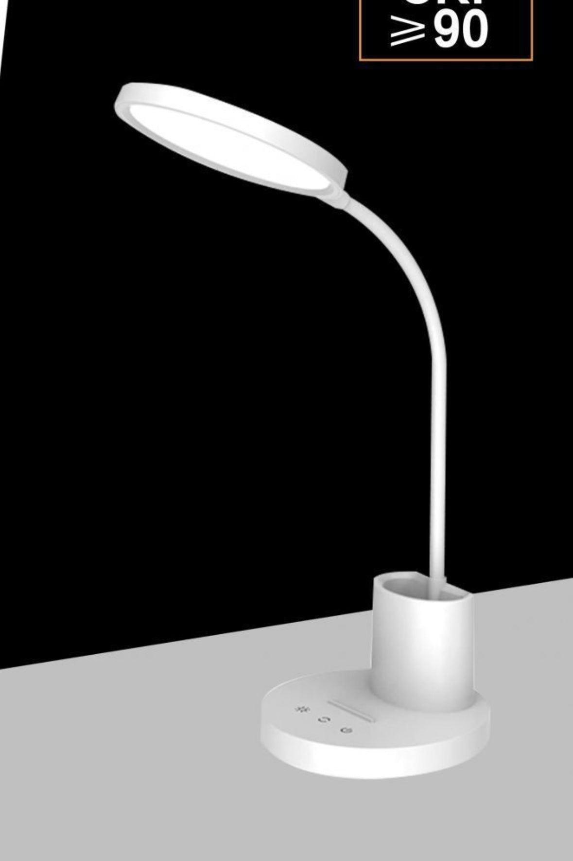 Lampada da Tavolo LED Ricaricabile – CRI ≥90, Dimmerabile 5-100%, 3 Temperature Colore 3000K-4000K-6500K, Luce per Studio e Ufficio LS-TD01-3C