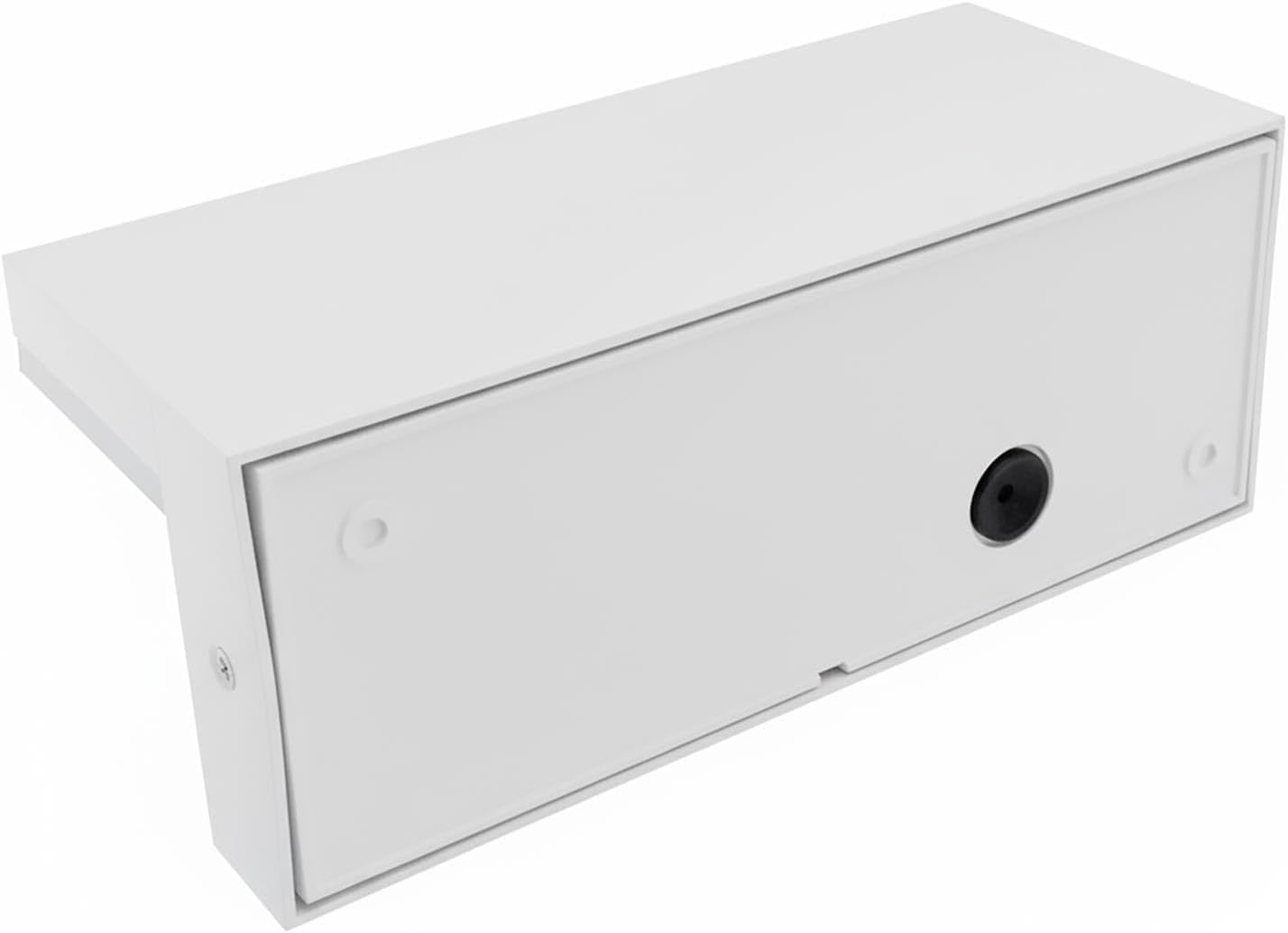 Applique LED da Esterno con Sensore di Movimento, 10W 1000LM CCT 2700K-6500K, Lampada da Parete Impermeabile Moderna in ABS+PC, per Giardino, Balcone e Ingresso – Bianco/Nero SS-ESA-01