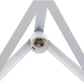 Lampadario moderno a triangolo senza lampadina E 27, in ferro stile moderno  A35