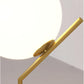 Lampada da Tavolo Moderna G9, Lampada Design con Sfera Opalina e Struttura Oro Bronzo, Luce da Comodino Elegante per Camera da Letto Salotto Studio, Lampadina Non Inclusa D34