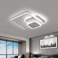 TEKHOME Plafoniera LED 48W Design Quadrato Sovrapposto Bianca Stile Moderno per Interni IP20 per Corridoio Soggiorno Camera da Letto C31-3C