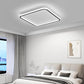 TEKHOME Lampada da soffitto a LED, diametro 50 cm, quadrata, moderna, 3COLORE 4000LM, acrilico, per camera da letto, cucina, sala da pranzo, illuminazione a LED a risparmio C12-3C