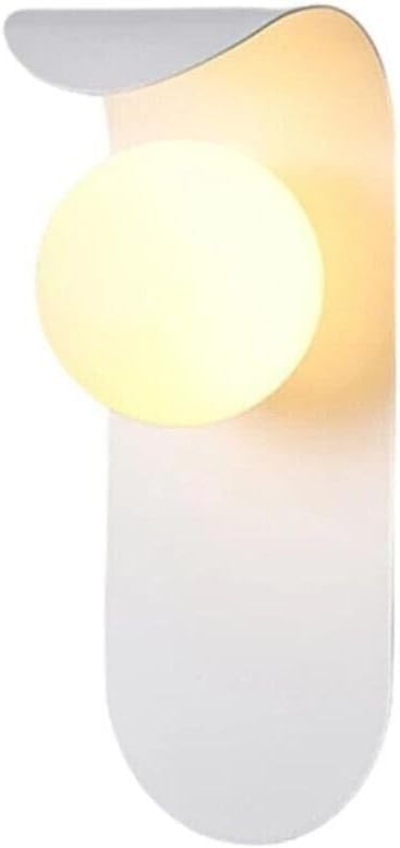 TEKHOME Applique da muro G9 design moderno bianco e bronzo, lampada da parete decorativa interna 1xG9 max 10W, metallo e vetro AQ46