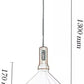 Lampadario da soffitto a sospensione con attacco E27 (lampadina non inclusa) moderno industriale A92