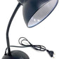 Lampada da Tavolo con Flessibile, Attacco E27, Metallo, Interruttore, Base Stabile – Lampada Scrivania Moderna per Studio, Ufficio, Cameretta D22