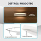 TEKHOME Applique da Muro LED 12W Bianca Sabbia, Lampada da Parete Rettangolare Moderna, 3000K-6500K Regolabile, Design Decorativo per Soggiorno Camera da Letto Corridoio E59-B3C